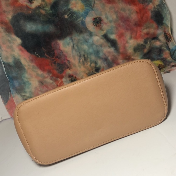 New York & Company Neutral Tan Satchel Handbag - Picture 7 of 13